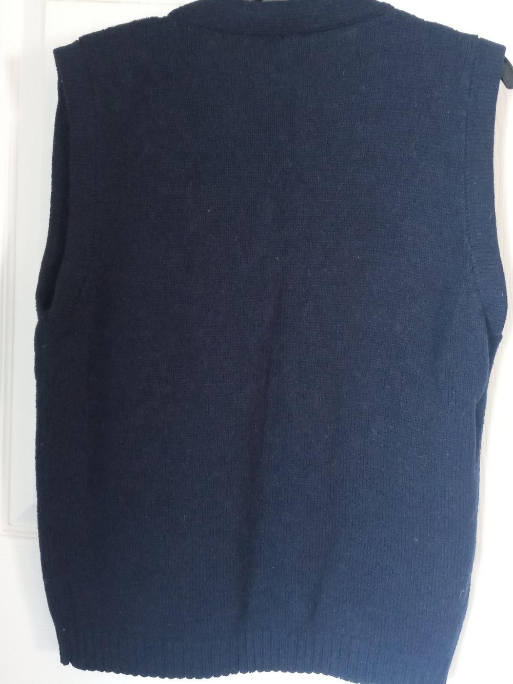 Navy Knit Button-Front Vest - Picture 3 of 3